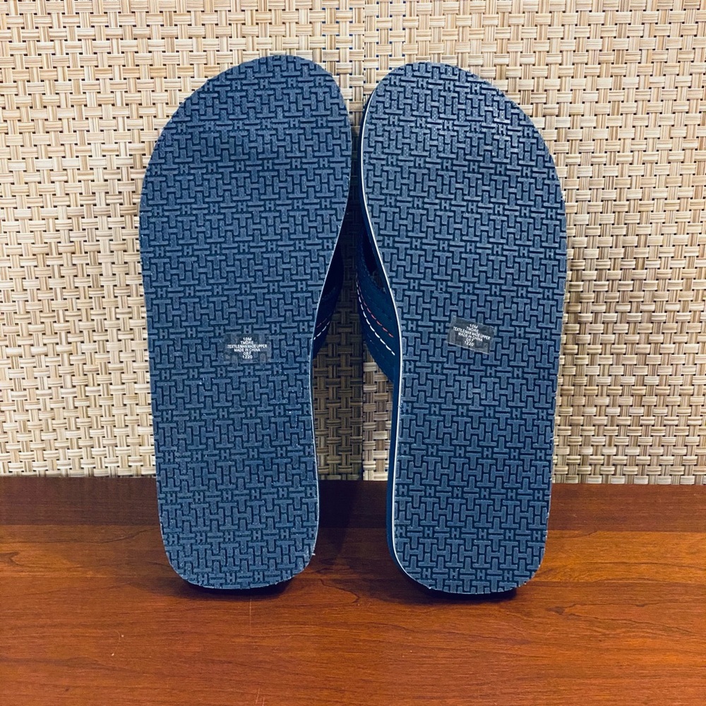 ๐10xHP๐Tommy Hilfiger Dre Navy Logo Flip Flops - Picture 8 of 10